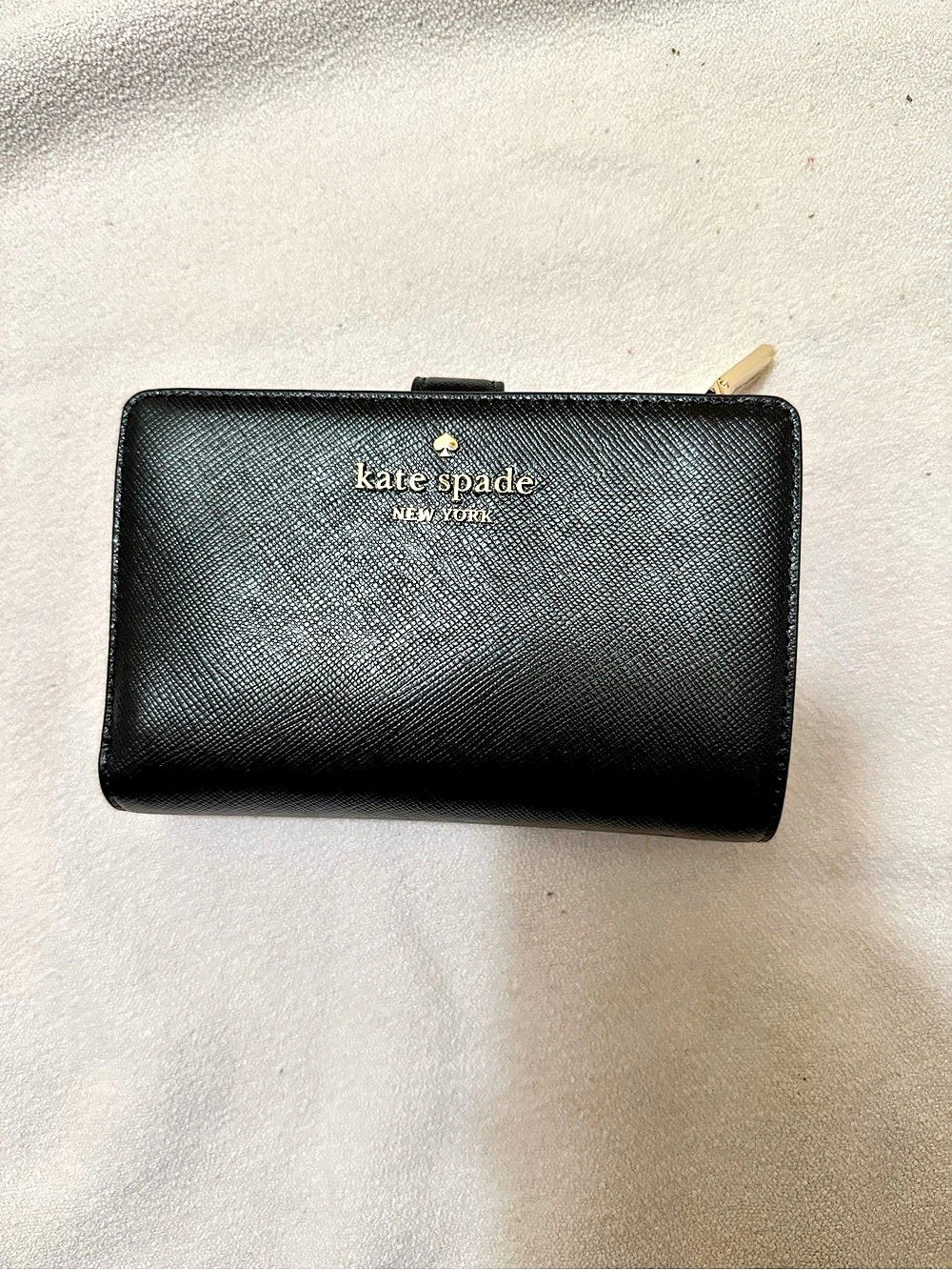 Kate Spade Staci Medium Compact Bifold Wallet Black